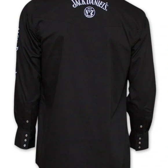 New Wot Jack Daniel’s Button Up Cowboy Style Size Medium. - Picture 5 of 11